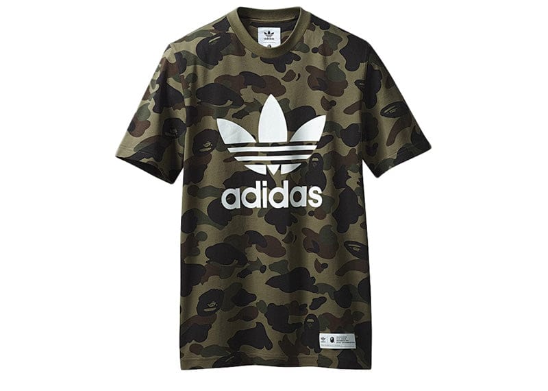 BAPE x adidas adicolor Tee Olive Cargo