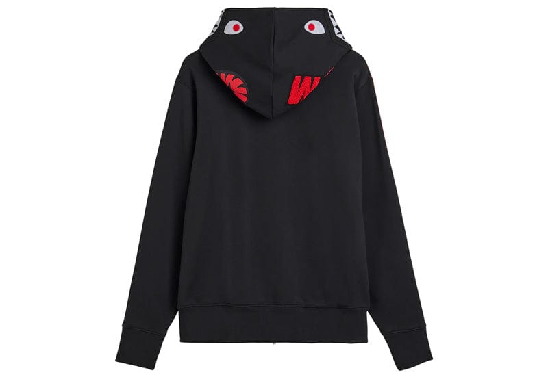 Bape x adidas Shark Fleece Full Zip Hoodie Black