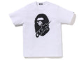 OVO x BAPE-STA Crocodile Print Tee White