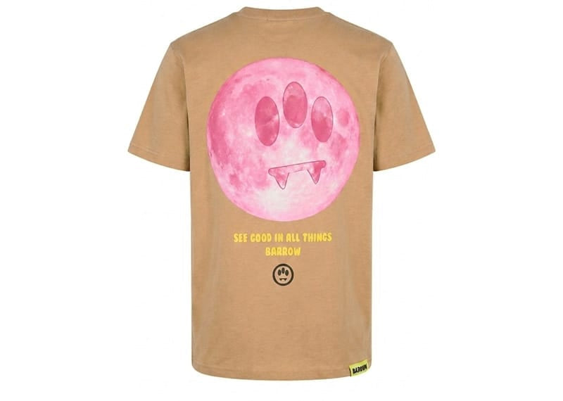 Barrow See Good In All Things Printed Tee Brown