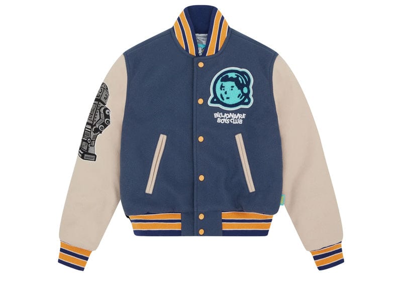 Billionaire Boys Club Kids Astro Varsity Jacket Blue