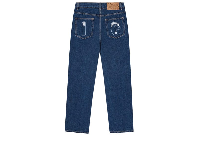 Billionaire Boys Club Running Dog Denim Jeans Rhinestone Indigo