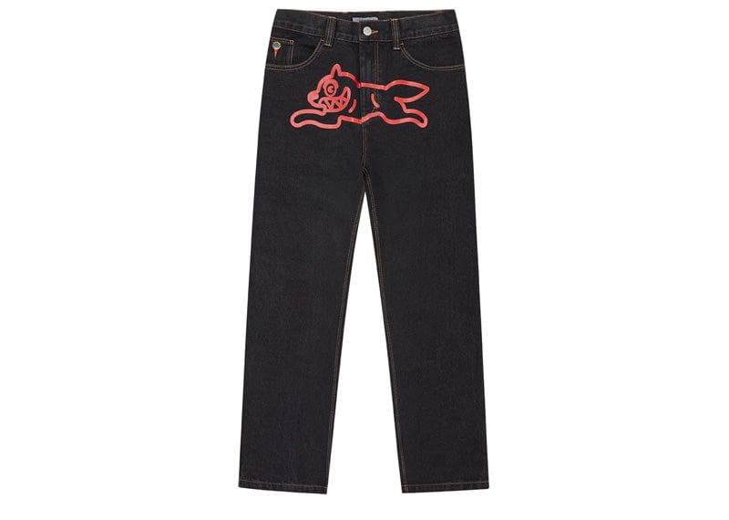 Billionaire Boys Club Running Dog Double Scoop Denim Pants Black