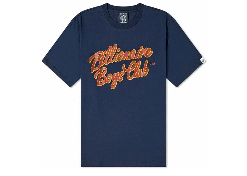 Billionaire Boys Club Script Logo Tee Navy
