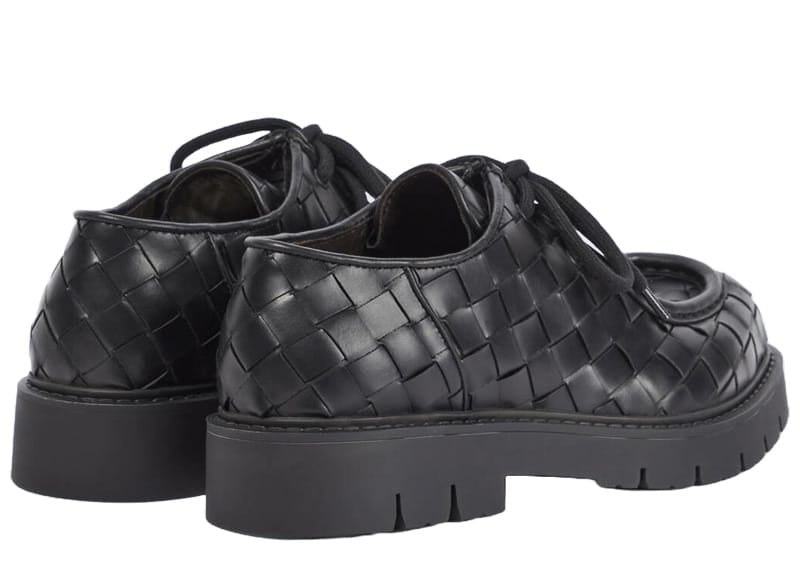 Bottega Veneta Haddock Intrecciato Derby Black