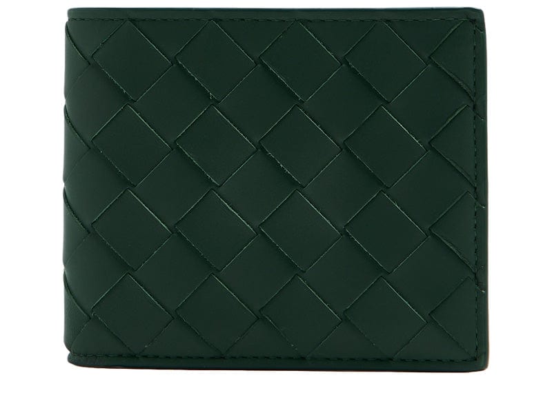 Bottega Veneta Wallet Intrecciato Bi-Fold Green