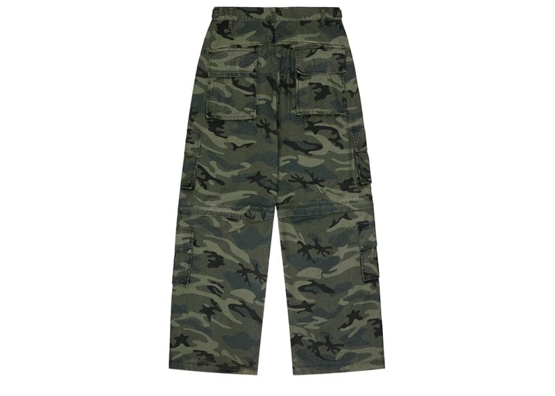 Broken Planet 2-in-1 Cargo Pants/Shorts Star Camo Green