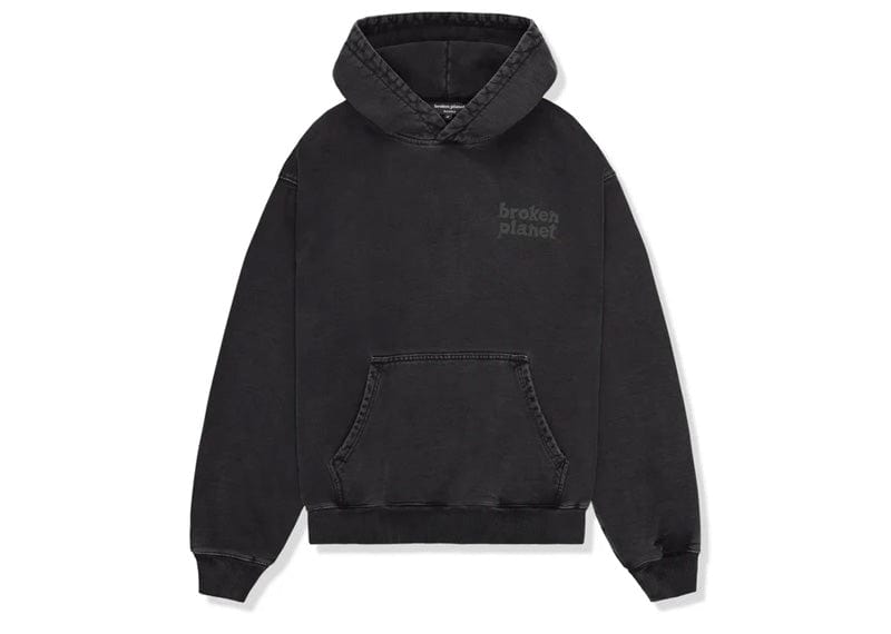 Broken Planet Basics Hoodie Washed Midnight Black