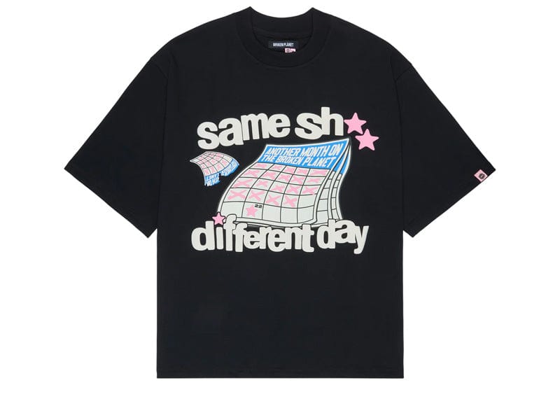 Broken Planet Different Day Tee Midnight Black
