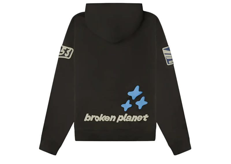 Broken Planet Escape To The Future Hoodie Soot Black