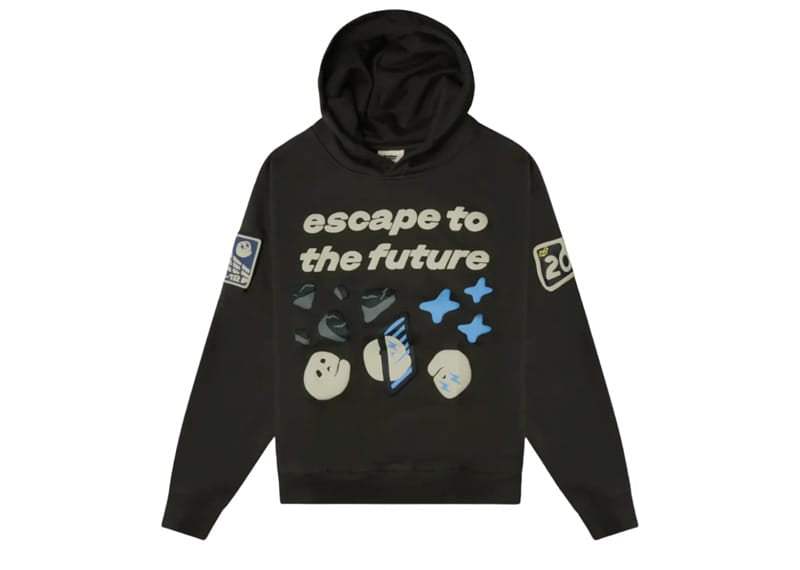Broken Planet Escape To The Future Hoodie Soot Black