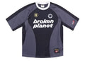 Broken Planet Football Jersey Black/Grey