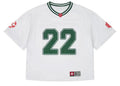 Broken Planet Football Jersey Snow White/Forest Green
