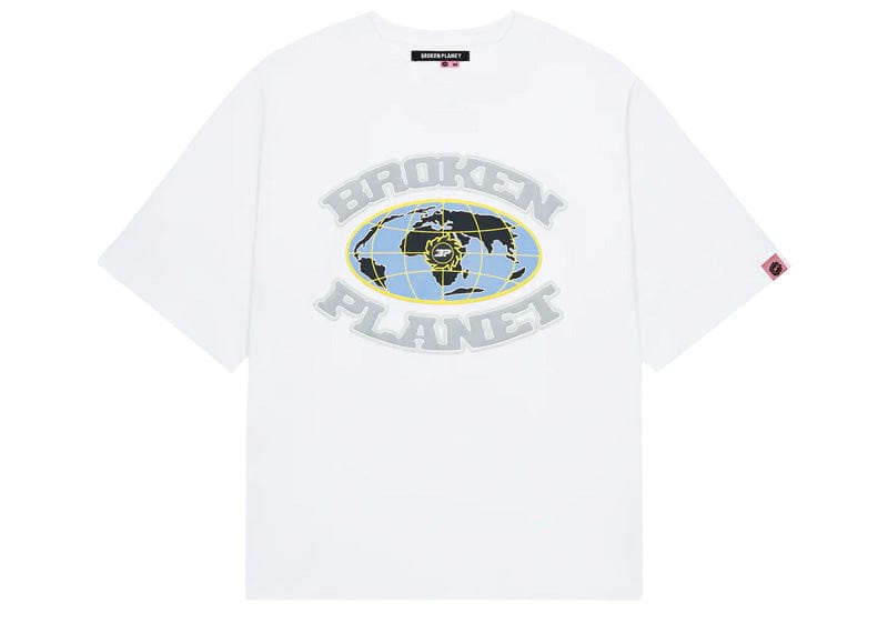 Broken Planet Grid Tee Snow White