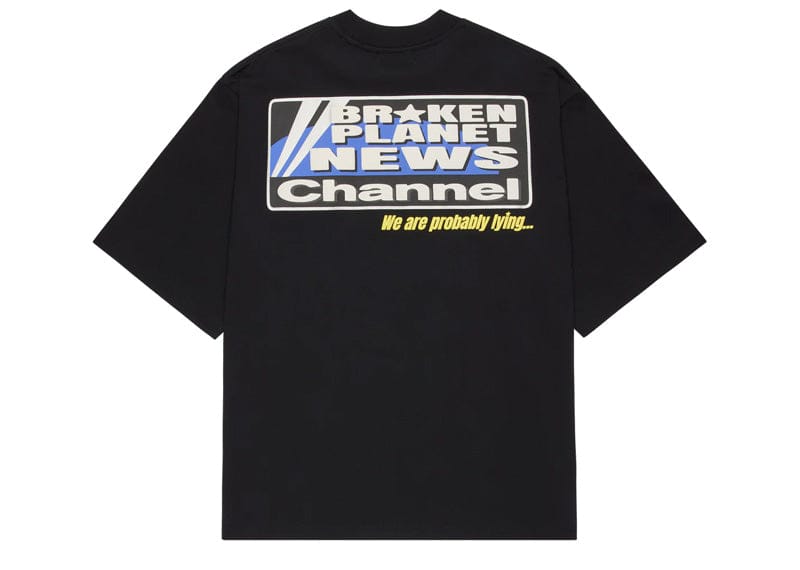 Broken Planet Market News Tee Midnight Black