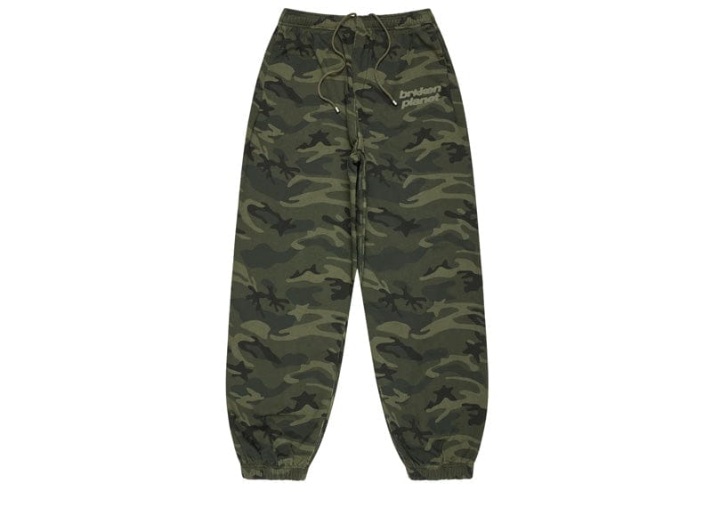 Broken Planet Market Star Logo Cuffed Sweatpants Green Camo