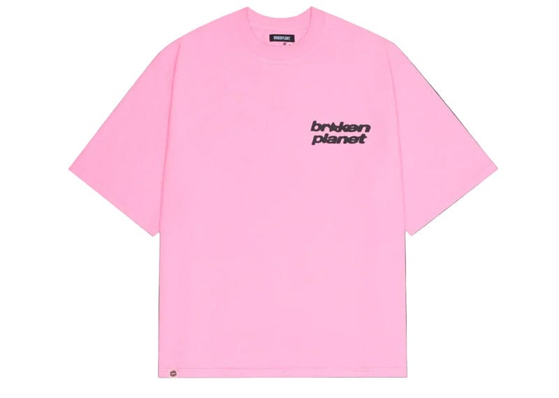 Broken Planet Market Star Logo Tee Candy Pink