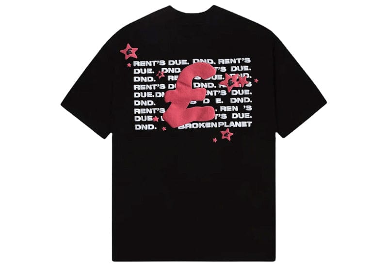 Broken Planet Market x Nemzzz Rents Due Tee Midnight Black
