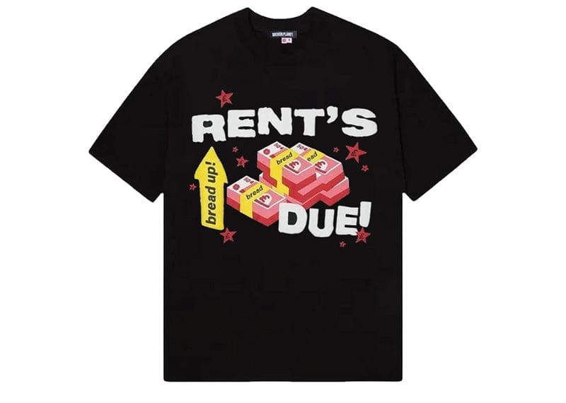 Broken Planet Market x Nemzzz Rents Due Tee Midnight Black