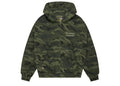 Broken Planet Star Logo Zip-Up Hoodie Green Star Camo