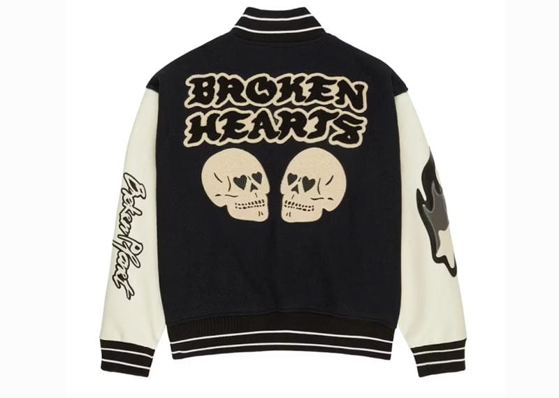 Broken Planet Varsity Jacket Black/White