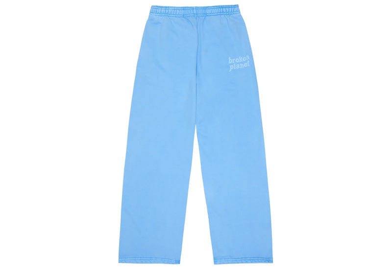 Broken Planet Wide Leg Sweatpants Washed Light Blue