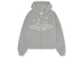 Broken Planet Zip Up Hoodie Gunmetal Grey