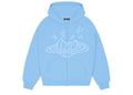 Broken Planet Zip up Hoodie Sky Blue