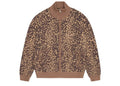 Broken Planet Market Knit Zip Up Jacket Star Cheetah