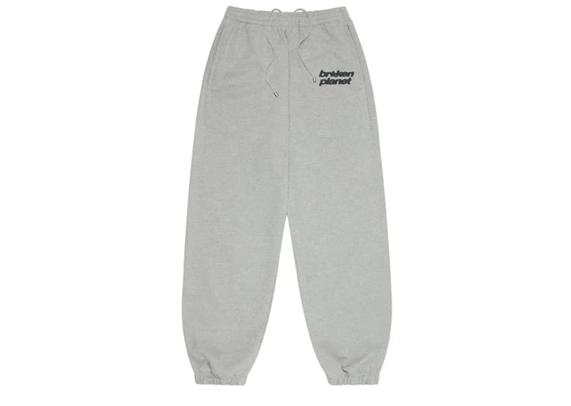 Broken Planet Market Star Logo Cuffed Sweatpants Heather Grey