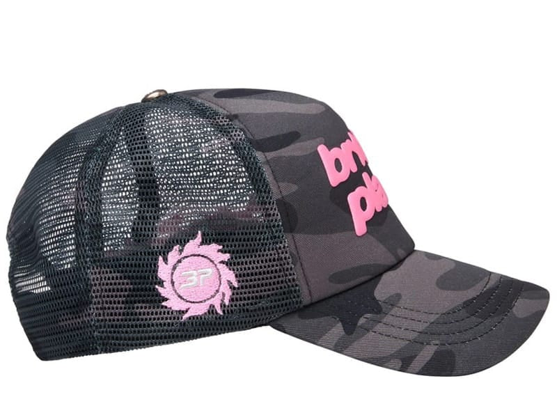 Broken Planet Market Trucker Cap Black Star Camo