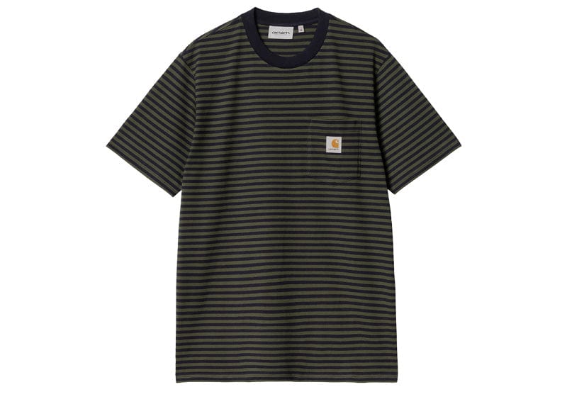 Carhartt WIP Verner Pocket Tee Dark Navy/Office Green