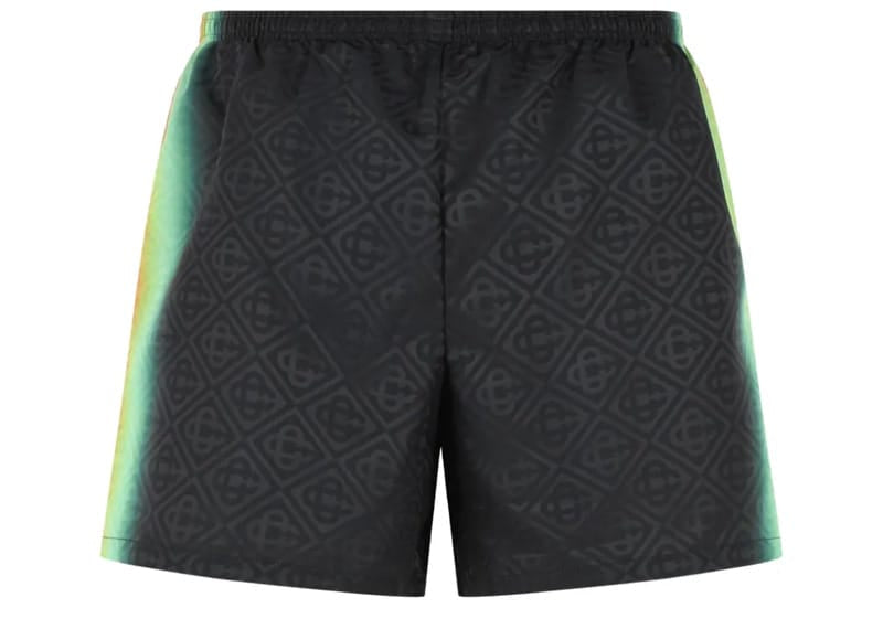 Casablanca Black Monogram Swim Shorts