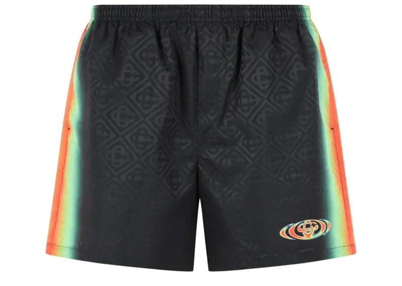 Casablanca Black Monogram Swim Shorts