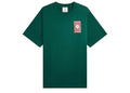 Casablanca Gothic Stacked Logo Screen Printed T-Shirt Green