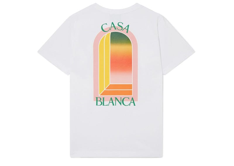 Casablanca Gradient Arch Logo T-Shirt White