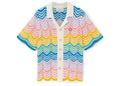 Casablanca Gradient Wave Knit Multicolor Shirt