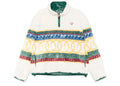 Casablanca Jacquard Faux Fur Pullover Jacket Multicolour
