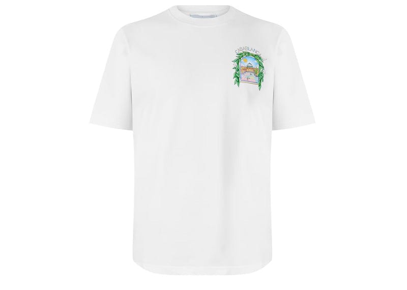 Casablanca L'Arche De Tennis Short Sleeve Tee White
