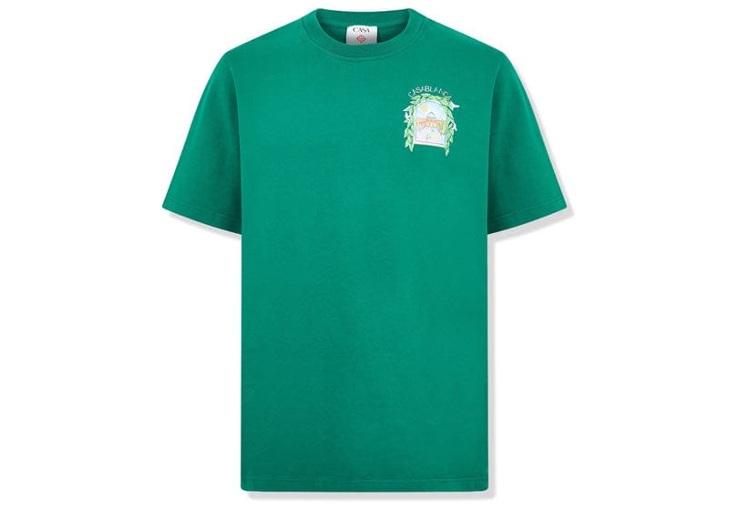 Casablanca L'Arche De Tennis Short Sleeve Tee Green
