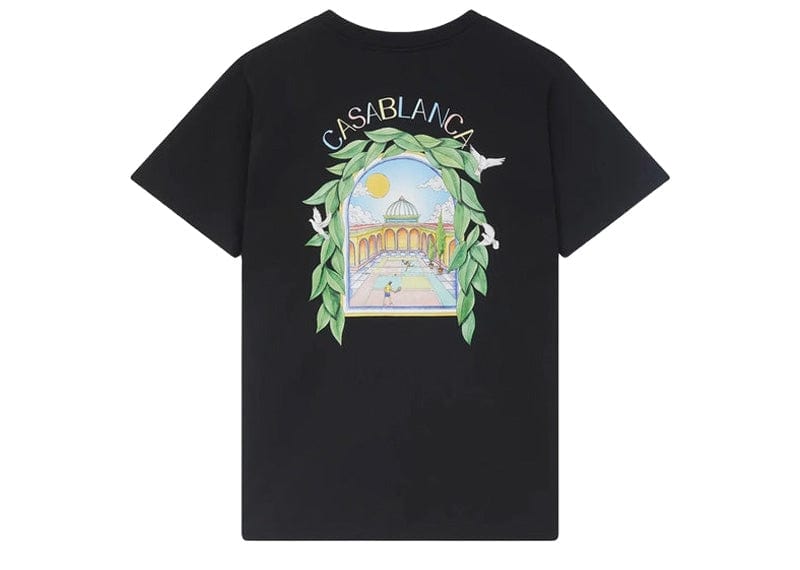 Casablanca L'Arche De Tennis T-Shirt Black