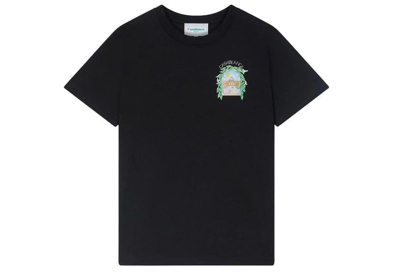 Casablanca L'Arche De Tennis T-Shirt Black