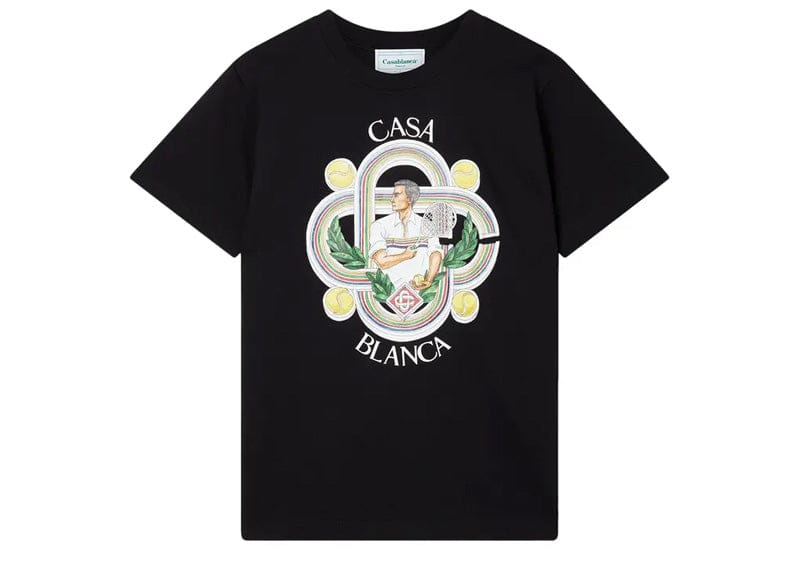 Casablanca Le Joueur Printed Tee Black