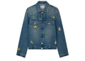 Casablanca Motif Denim Jacket Stone Wash