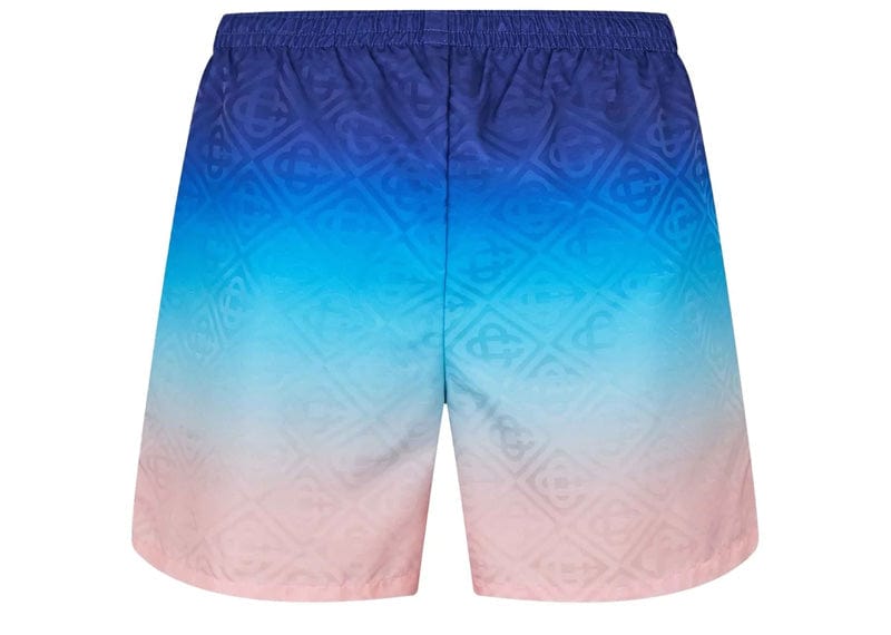 Casablanca Printed Gradient Swim Shorts Blue