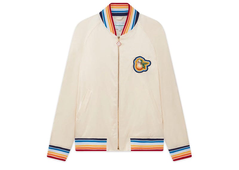 Casablanca Radiating Orange Patch Souvenir Jacket