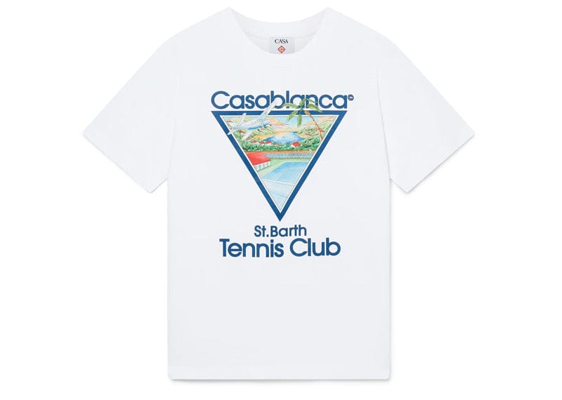 Casablanca Tennis Club Icon Short Sleeve Tee White