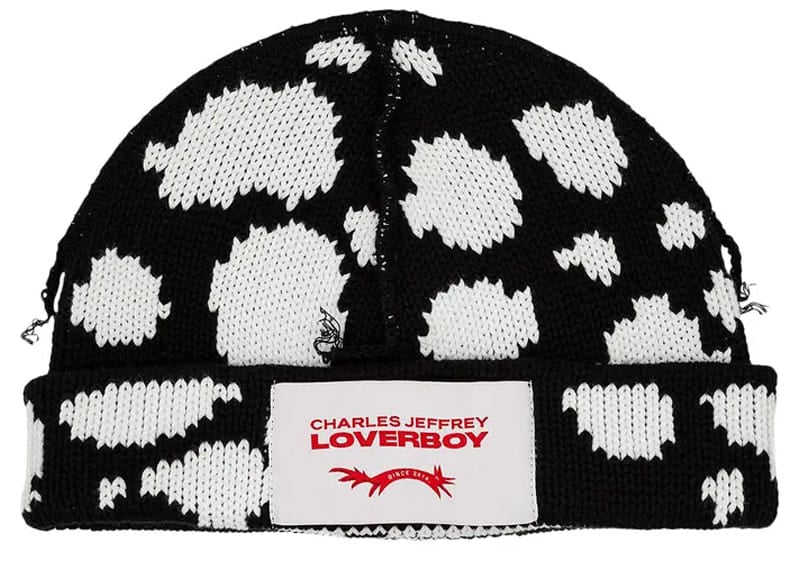Charles Jeffrey Loverboy Loverboy Polka Dot Beanie Black/White