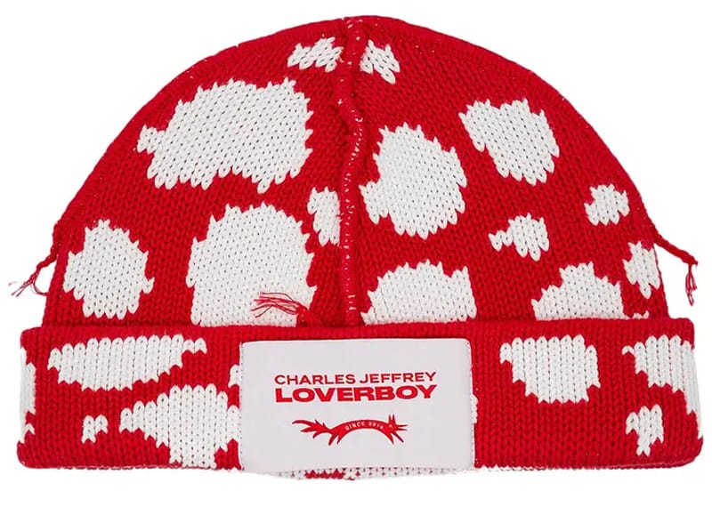 Charles Jeffrey Loverboy Loverboy Polka Dot Beanie Red/White