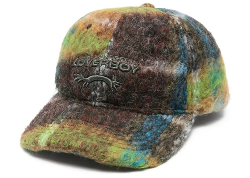 Charles Jeffrey Loverboy Multicolor Logo Cap Green Tartan
